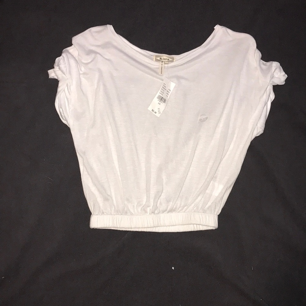 White crop top
